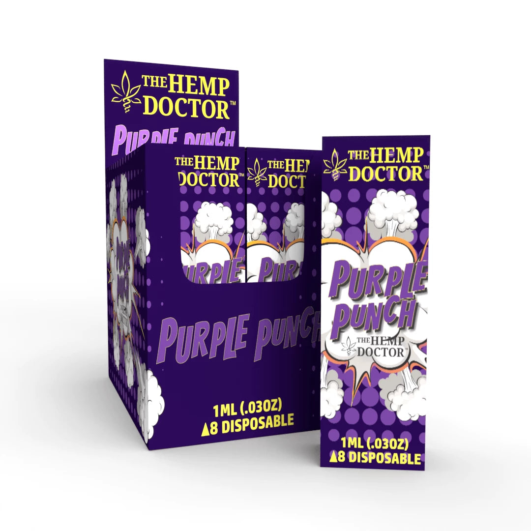 The Hemp Doctor Purple Punch 1g Delta 8 Disposable Best Sales Price - Vape Pens
