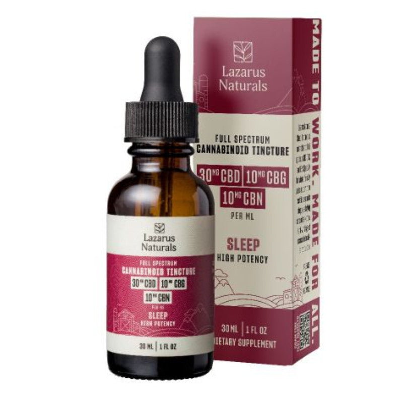 High Potency CBD Oil Tincture for Sleep with CBG & CBN – Lazarus Naturals Best Sales Price - Tincture Oil