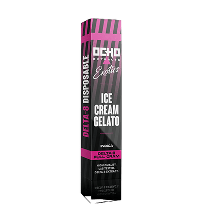 Ocho Extracts Ice Cream Gelato 1g Delta 8 Disposable Best Sales Price - Vape Pens