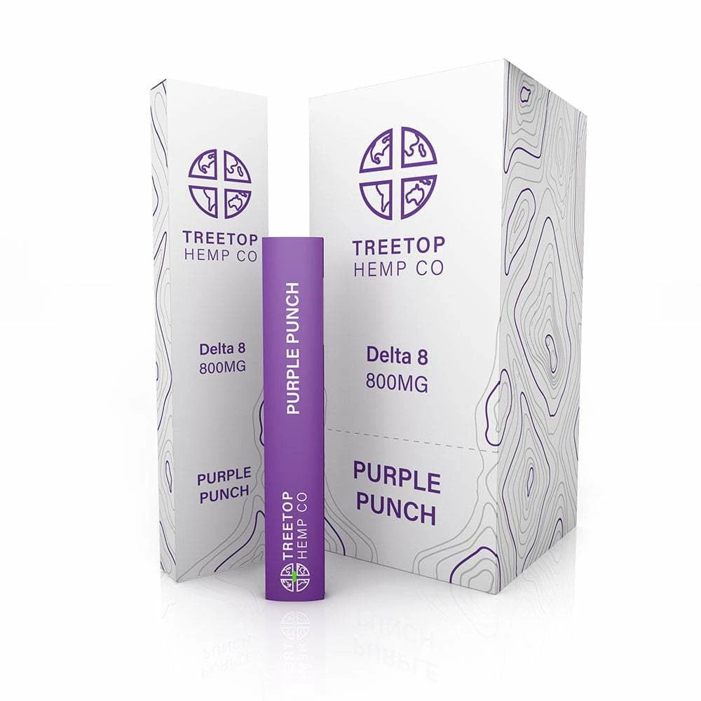 TreeTop Purple Punch 1g Delta 8 Disposable Best Sales Price - Vape Pens