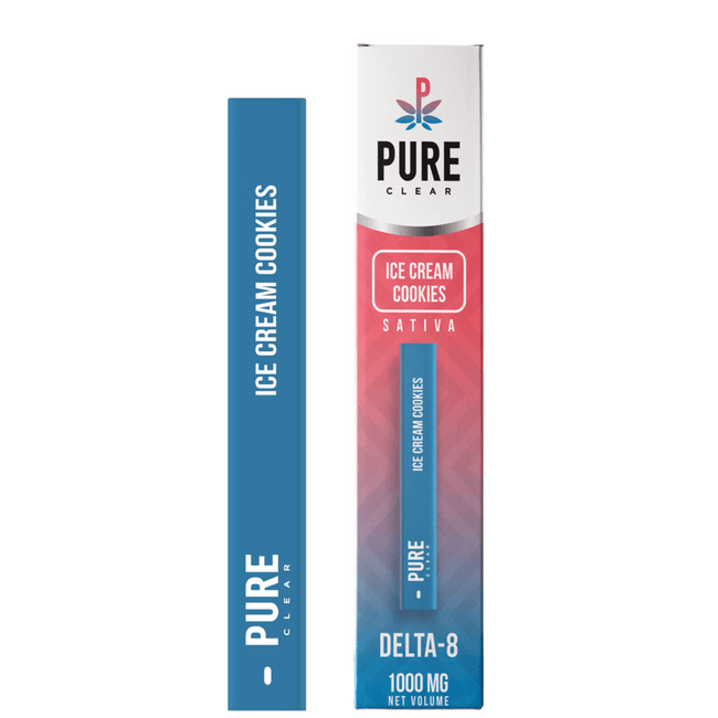 Happi Pure Clear Ice Cream Cookies Delta-8 1000mg Disposable Best Sales Price - Vape Pens