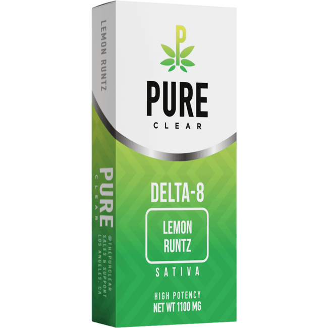 Pure Clear Lemon Runtz Delta-8 1G Cartridge Best Sales Price - Vape Cartridges
