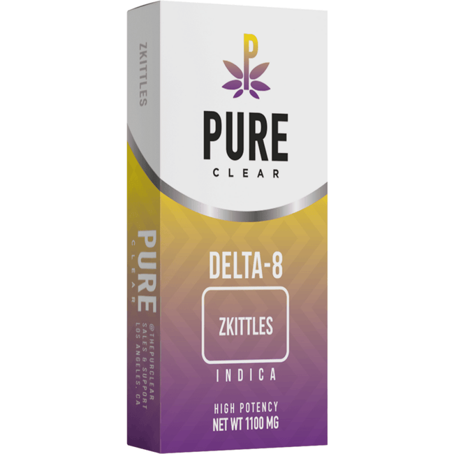 Happi Pure Clear Zkittles Delta-8 1G Cartridge Best Sales Price - Vape Cartridges
