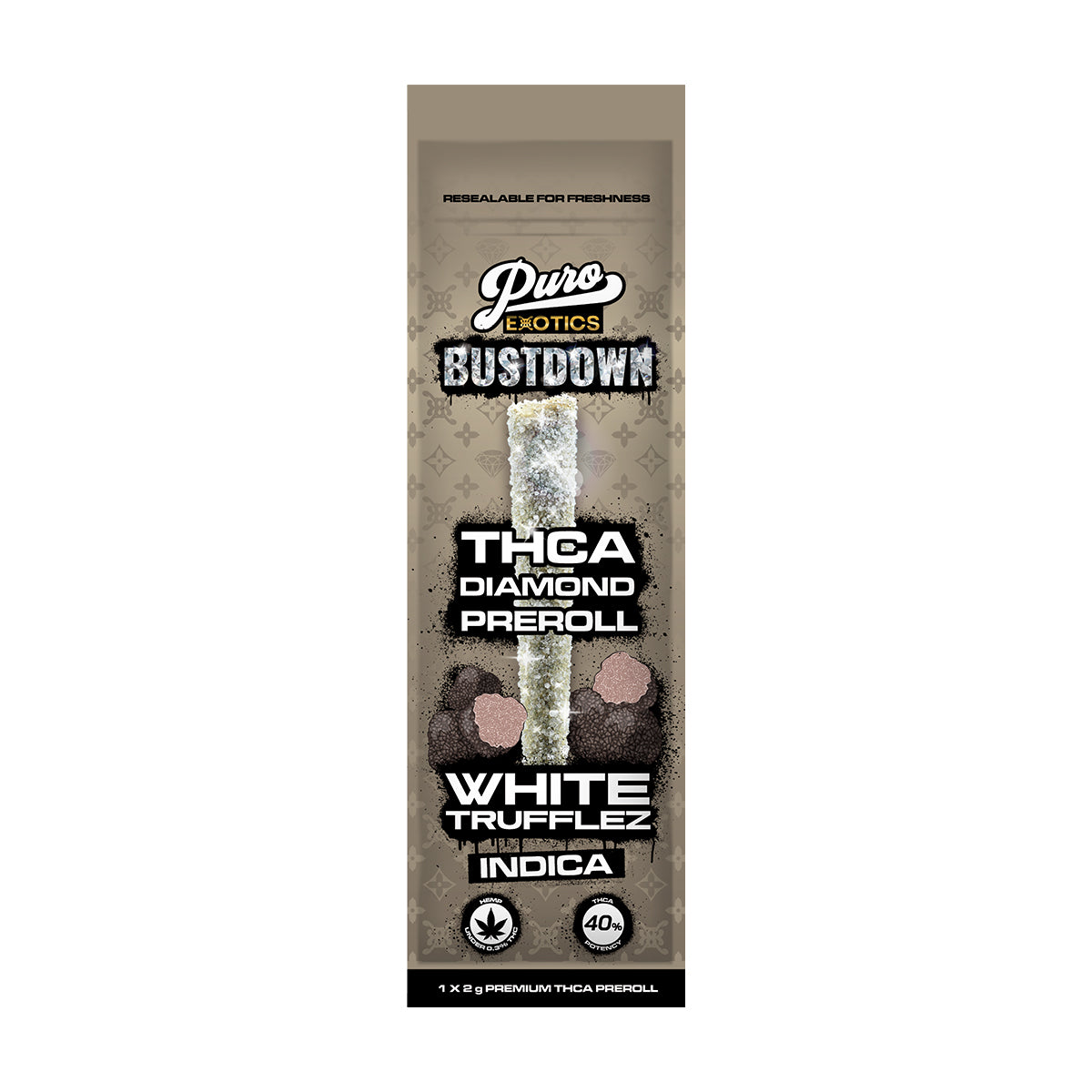 Puro Exotics Bustdown THCA Pre-Roll Single 2g Best Sales Price - Pre-Rolls