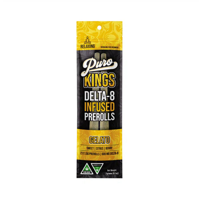 Puro Kings Delta-8 Infused Pre-Rolls 2pc 3g Best Sales Price - Pre-Rolls