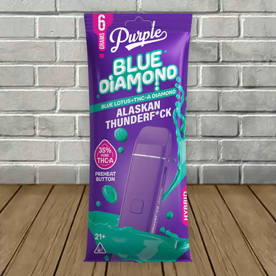 Purple Blue Diamond Blue Lotus + THCa Diamonds Disposable 6g Best Sales Price - Vape Pens