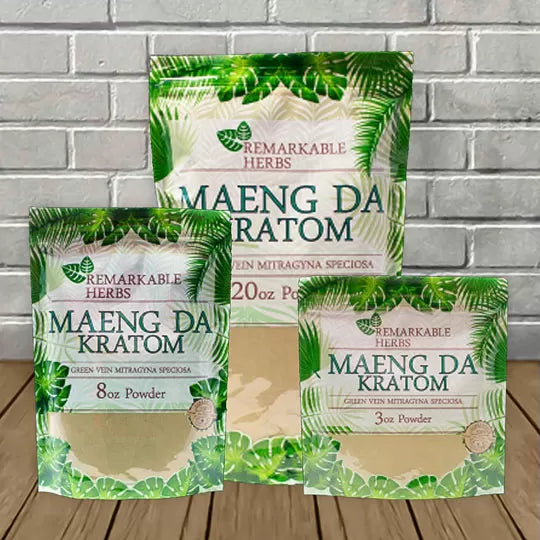 Remarkable Herbs Maeng Da Kratom Powder Green Vein Best Sales Price - Kratom