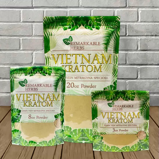 Remarkable Herbs Vietnam Kratom Powder — Green Vein Best Sales Price - Kratom