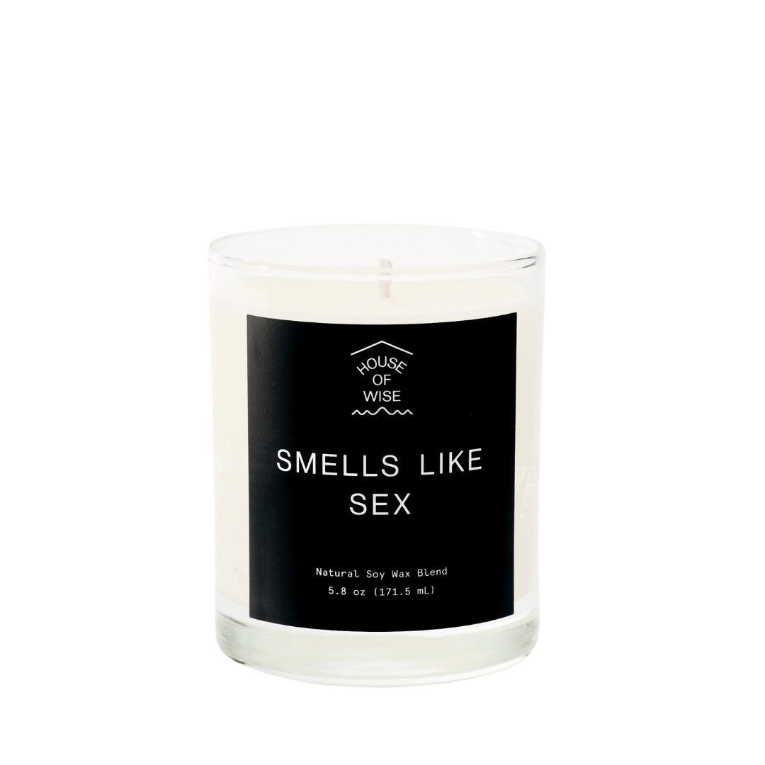 House of Wise Smells Like Sex Candle (5.8oz) Best Sales Price - Smoke Odor Eliminators