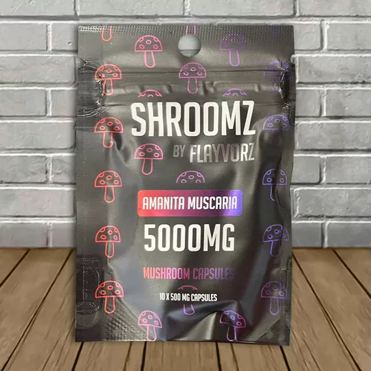 Shroomz Amanita Muscaria Mushroom Capsules 5000mg Best Sales Price - Gummies