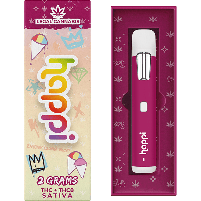 Happi Snow Cone Nice - 2G Disposable (Sativa) Best Sales Price - Vape Pens