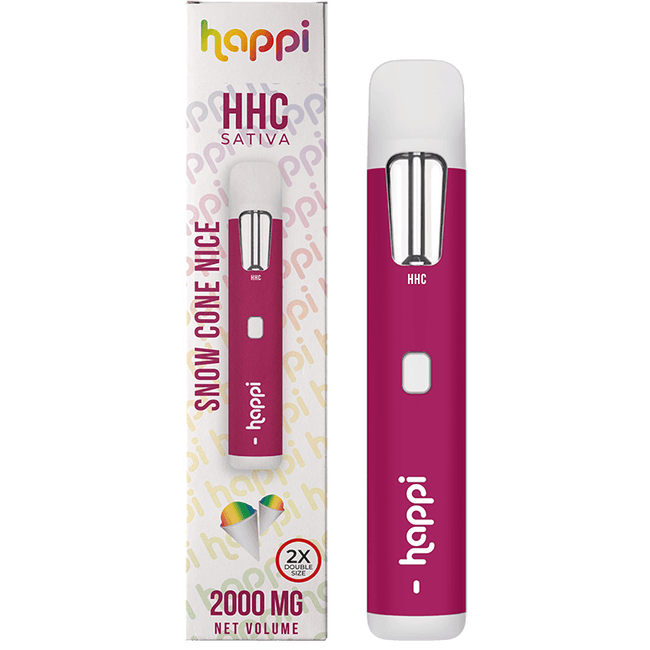 Happi Snow Cone Nice - HHC 2G Disposable (Sativa) Best Sales Price - Vape Pens