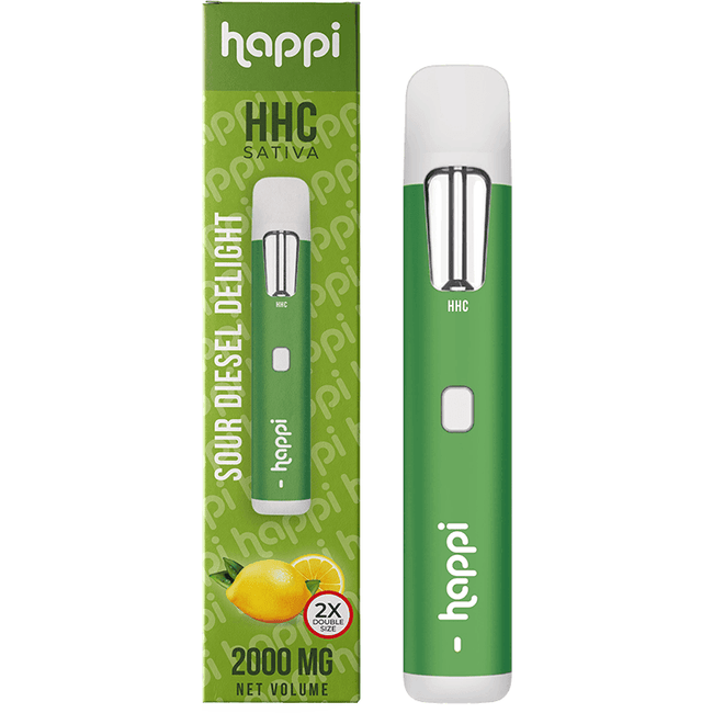 Happi Sour Diesel Delight - HHC 2G Disposable (Sativa) Best Sales Price - Vape Pens