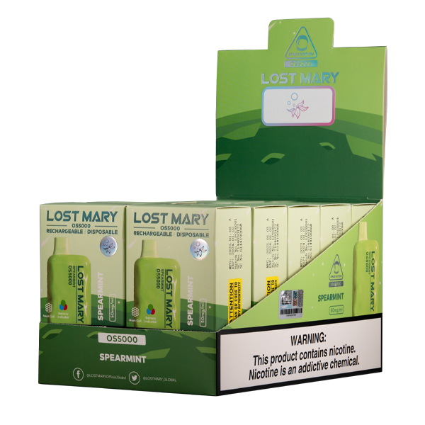 Spearmint Lost Mary OS5000 Best Sales Price - Disposables