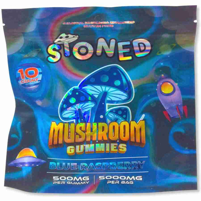 Stoned Mushroom Gummies 5000mg 10pc Best Sales Price - Gummies
