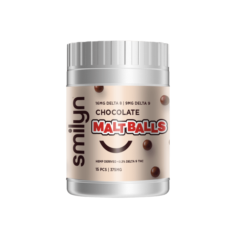 Smilyn Delta 8 / Delta 9 Chocolate Malt Balls Best Sales Price - Gummies