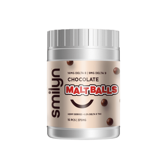 Smilyn Delta 8 / Delta 9 Chocolate Malt Balls Best Sales Price - Gummies
