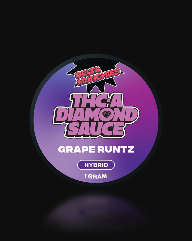 Delta Munchies Grape Runtz 1G THC-A Diamond Sauce Best Sales Price - CBD