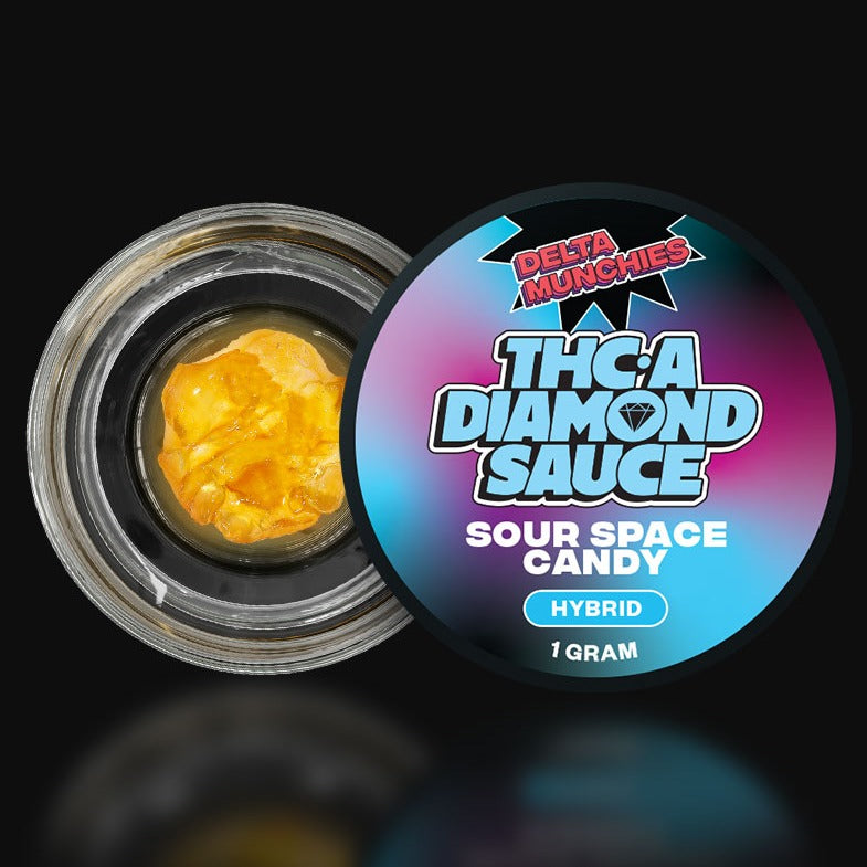 Delta Munchies Sour Space Candy 1G THC-A Diamond Sauce Best Sales Price - CBD