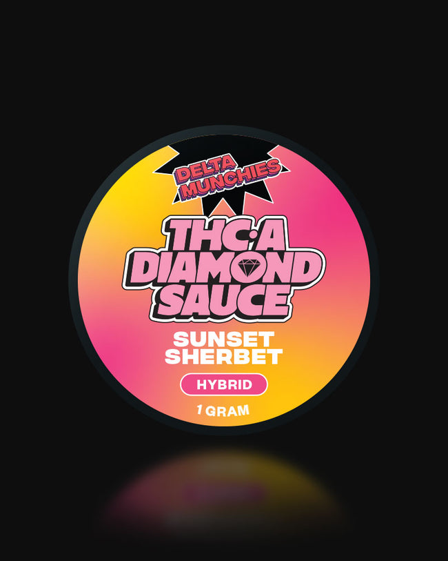 Delta Munchies Sunset Sherbet 1G THC-A Diamond Sauce Best Sales Price - CBD