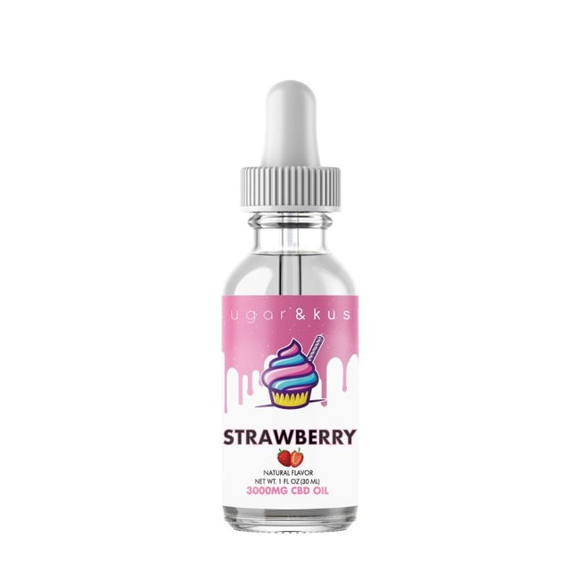 Sugar and Kush Strawberry CBD Oil Best Sales Price - Tincture Oil