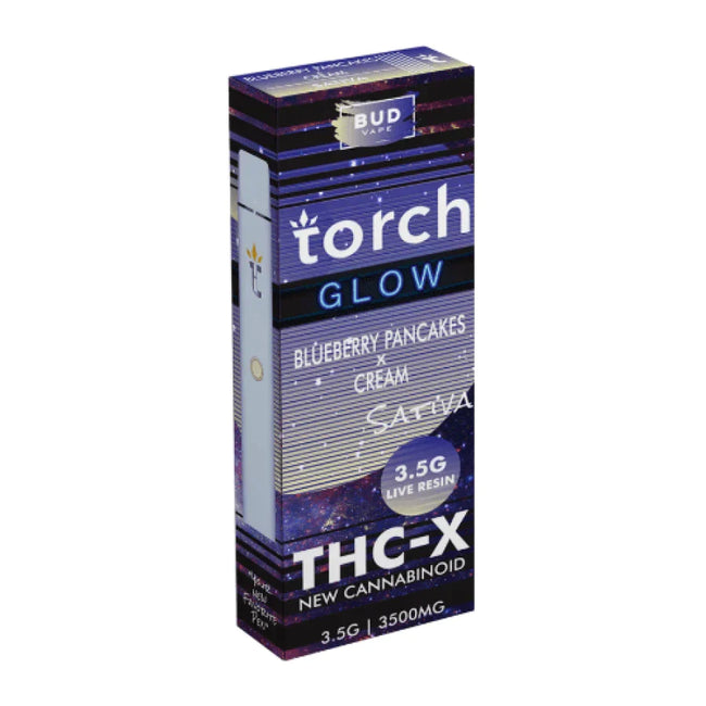 Torch Glow Blueberry Pancakes x Cream THC-X Disposable (3.5g) Best Sales Price - Vape Pens