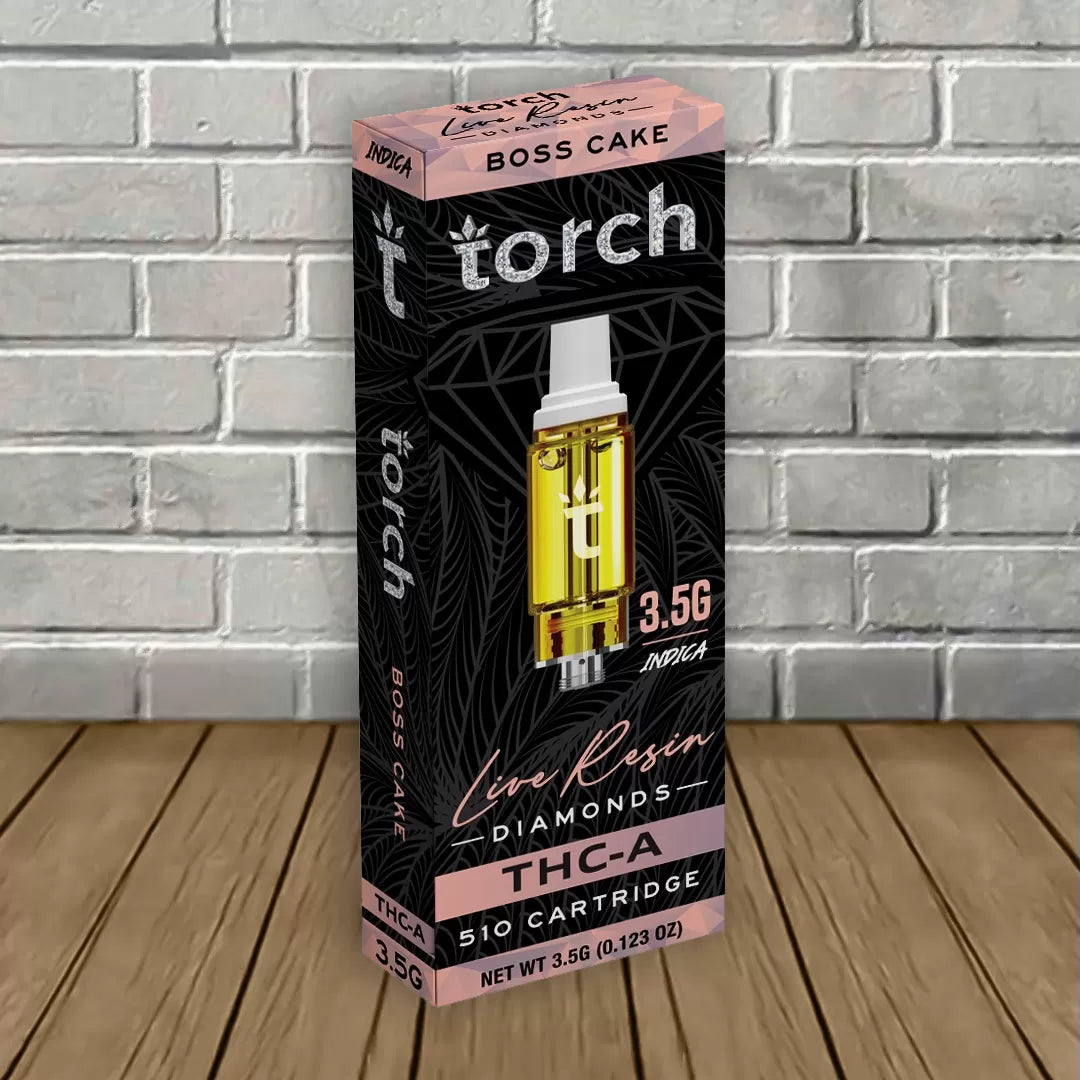 Torch Live Resin Diamonds THCa Cartridge 3.5g Best Sales Price - Vape Cartridges