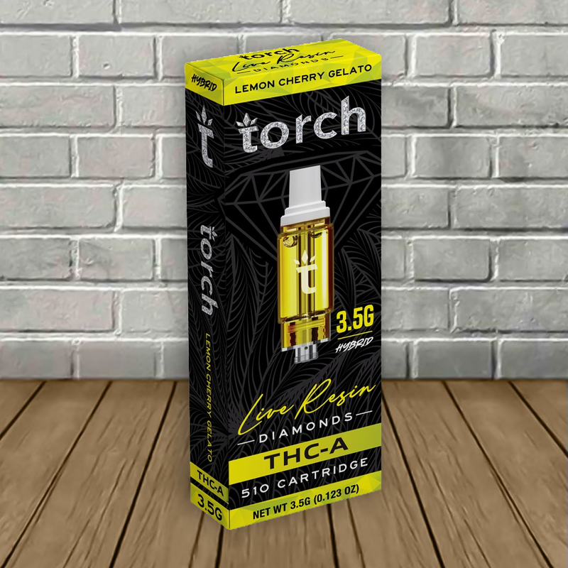 Torch Live Resin Diamonds THCa Cartridge 3.5g Best Sales Price - Vape Cartridges