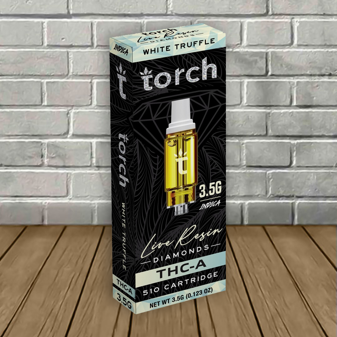 Torch Live Resin Diamonds THCa Cartridge 3.5g Best Sales Price - Vape Cartridges