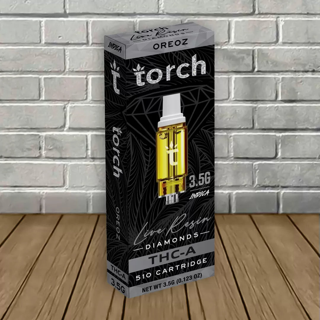 Torch Live Resin Diamonds THCa Cartridge 3.5g Best Sales Price - Vape Cartridges