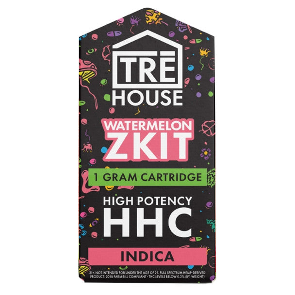 TRE House Live Resin HHC Cartridge - Watermelon Zkit 1G Best Sales Price - Vape Cartridges