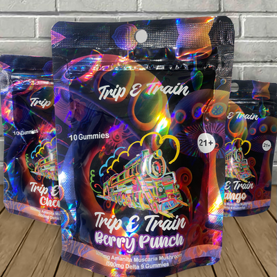 Trip E Train Amanita Muscaria + D9 Gummies 5000mg Best Sales Price - Gummies