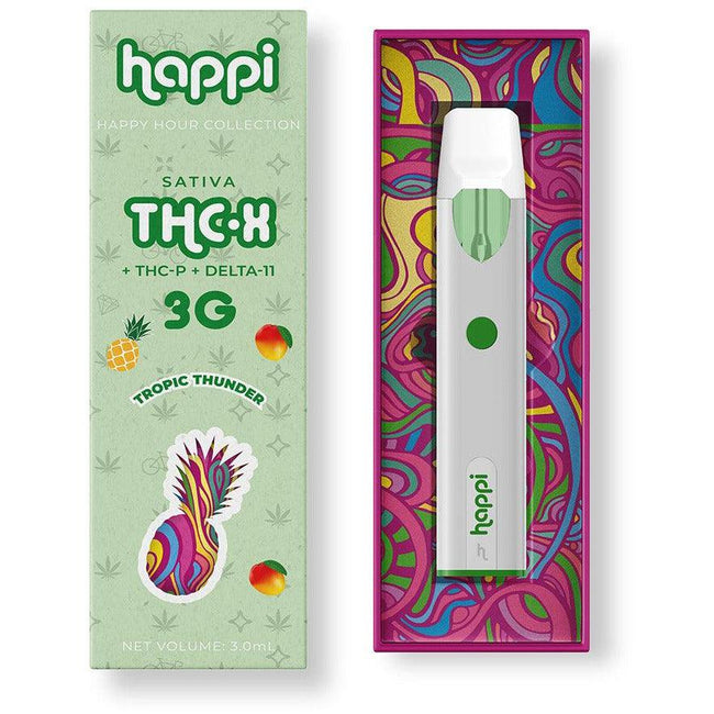 Happi Tropic Thunder - 3G THC-X Disposable (Sativa) Best Sales Price - Vape Pens