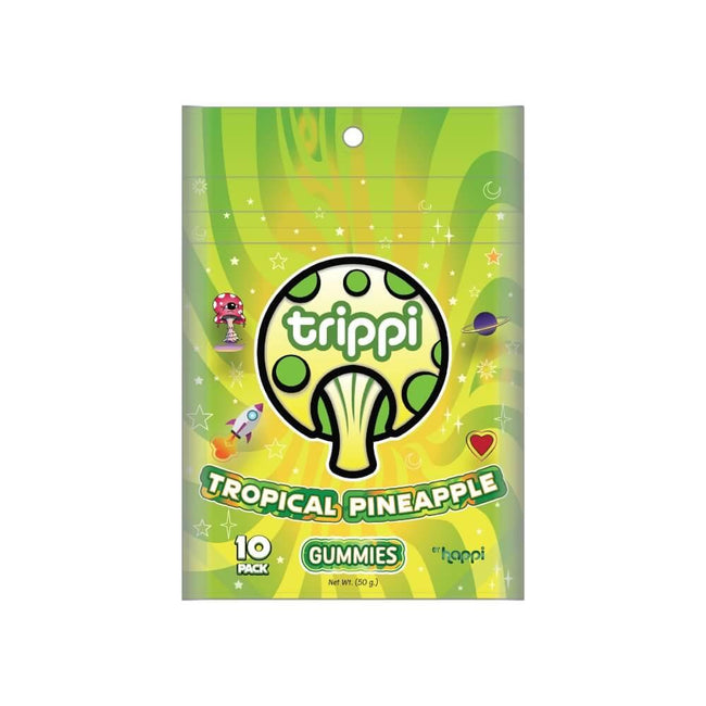 Happi Tropical Pineapple - 10ct Shroom Gummies Best Sales Price - Gummies