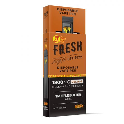 Truffle Butter Vape Pen - Delta 8 Disposable 1800MG Fresh Best Sales Price - CBD