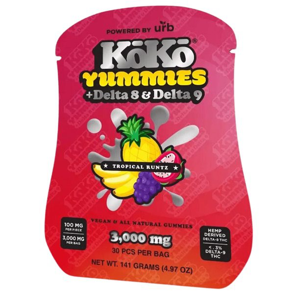 URB KoKo Yummies + Delta 8 and Delta 9 Gummies 3000mg Best Sales Price - Gummies