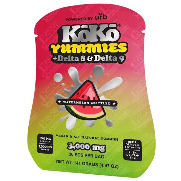 URB KoKo Yummies + Delta 8 and Delta 9 Gummies 3000mg Best Sales Price - Gummies