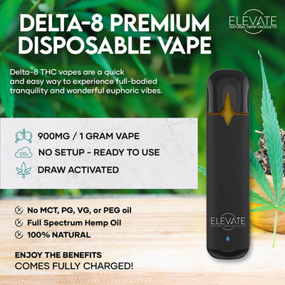 Elevate DELTA 8 THC VAPE PEN BLUE DREAM Best Sales Price - Vape Pens