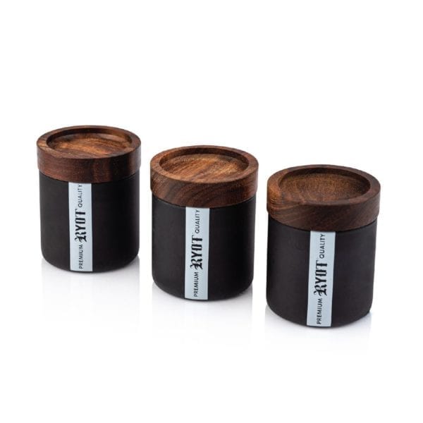 RYOT Walnut Lid Jar Boxes Best Sales Price - RYOT