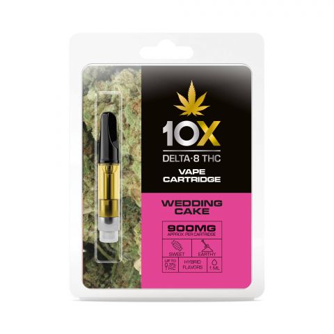 Wedding Cake Cart - Delta 8 THC 10X 900mg Best Sales Price - Vape Pens