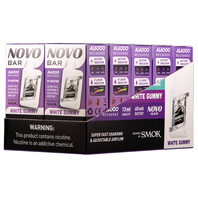White Gummy Novo Bar AL6000 Best Sales Price - Disposables