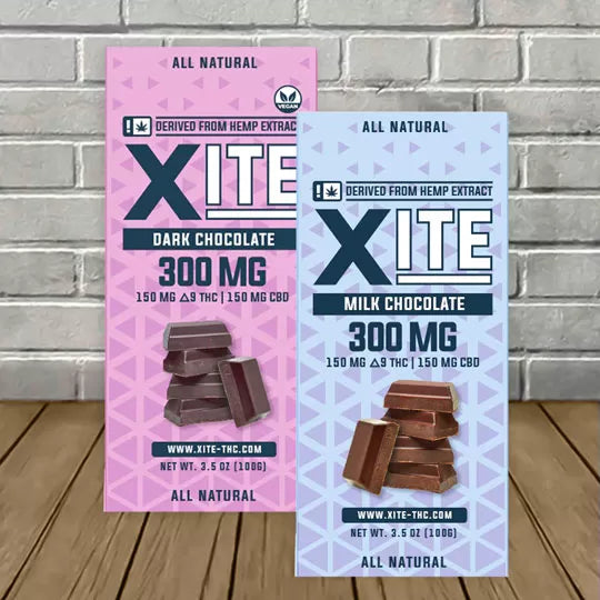 Xite Delta 9 THC Chocolate Bars 300mg Best Sales Price - Gummies