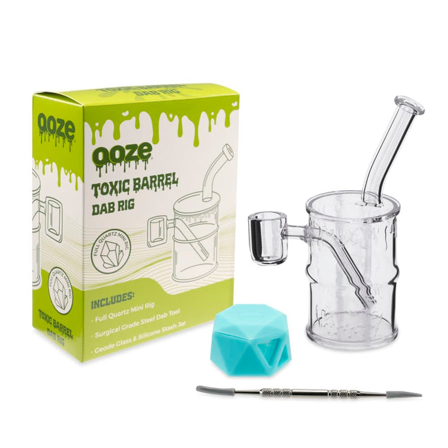 Ooze Quartz Mini Rig - Toxic Barrel Best Sales Price - Dab Rigs