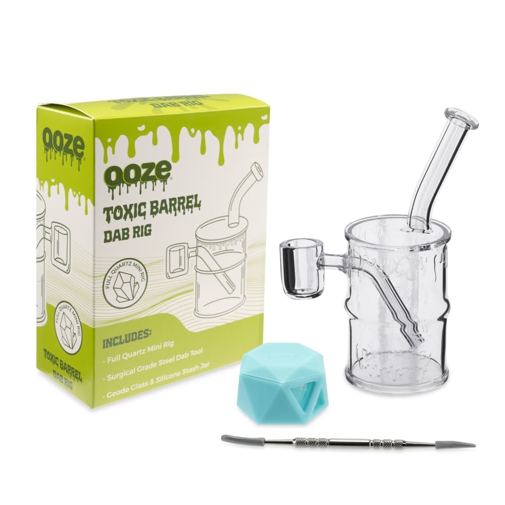 Ooze Quartz Mini Rig - Toxic Barrel Best Sales Price - Dab Rigs