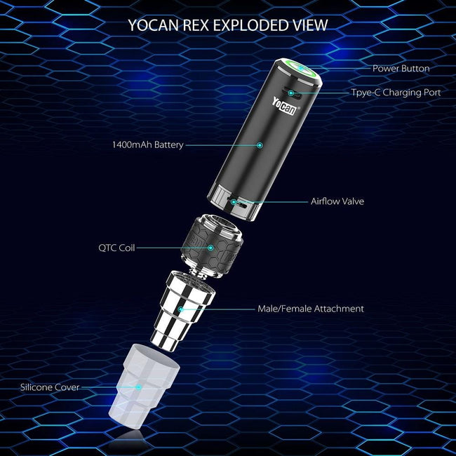 Yocan Rex Portable Enail Vaporizer Kit Best Sales Price - Vaporizers