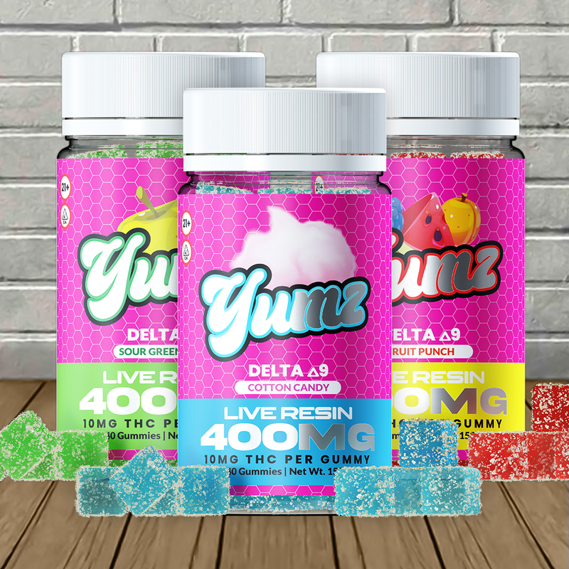 Yumz Lab Live Resin Delta 9 THC Gummies 400mg Best Sales Price - Gummies