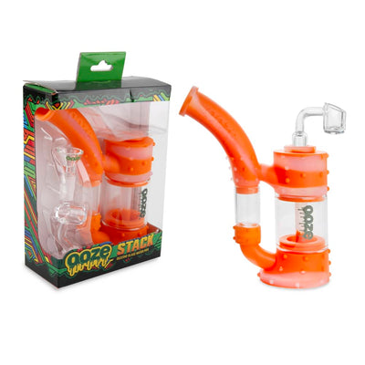 Ooze Stack Pipe Silicone Bubbler Best Sales Price - Bongs